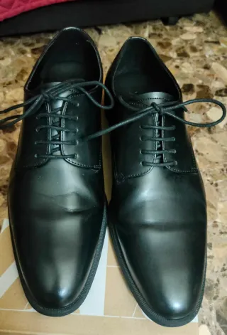 Zapatos Derby Zara Talla 41 Negros