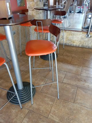 Lote 10 Taburetes Altos Hostelería