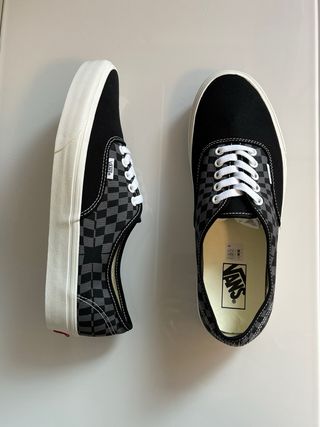 Scarpe Vans Authentic Checkerboard Nere Grigie Tg