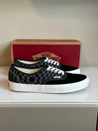Scarpe Vans Authentic Checkerboard Nere Grigie Tg