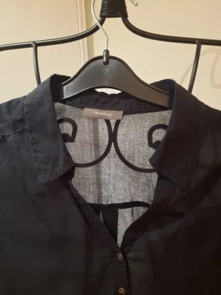 Camisa negra manga larga