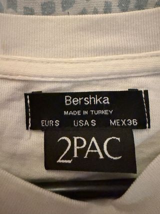 Camiseta Tupac Blanca Manga Larga