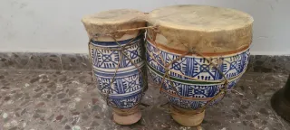 Timbales de percusión decorados
