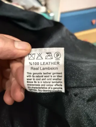 Chaqueta Moda Pelle Piel Negra