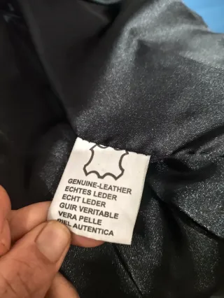 Chaqueta Moda Pelle Piel Negra