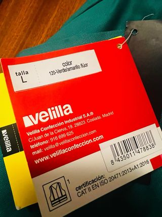 Pantalón de trabajo Velilla Verde y Amarillo