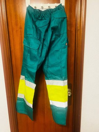 Pantalón de trabajo Velilla Verde y Amarillo