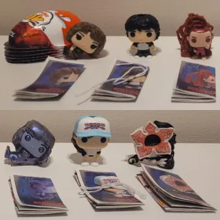 Lote 7 figuras Kinder Joy Stranger Things