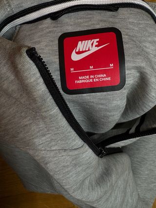Felpa Nike tech Grigia con Zip