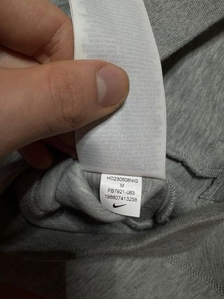 Felpa Nike tech Grigia con Zip