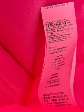 Borsa shopper rosa MSGM