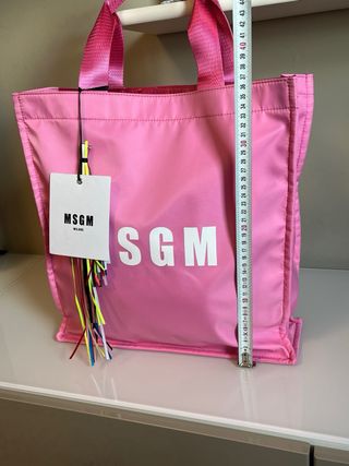 Borsa shopper rosa MSGM