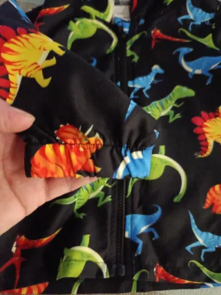 Chaqueta cortavientos niño dinosaurios 5 años