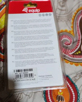 Conmutador HDMI 2 Puertos equip