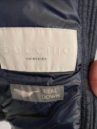 Abrigo Plumifero Plumas Azul Marino Buccino