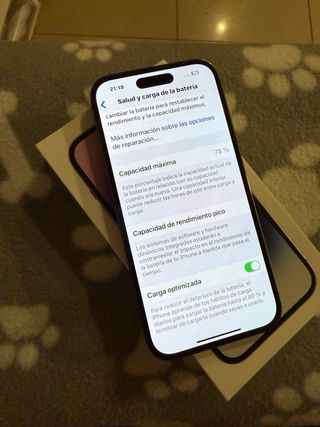 iPhone 14 Pro 128GB Morado 78% Bateria