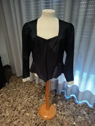 Corpiño Fallera Negro y Blanco