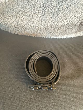 Cintura Amiri Nera con Fibbia Logo