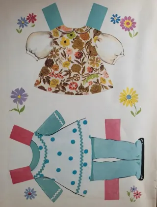 Littlest First Born paper doll and clothes