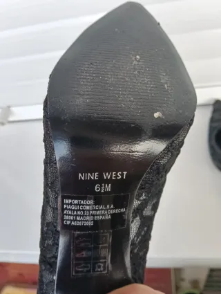 Zapatos Nine West Negros Encaje
