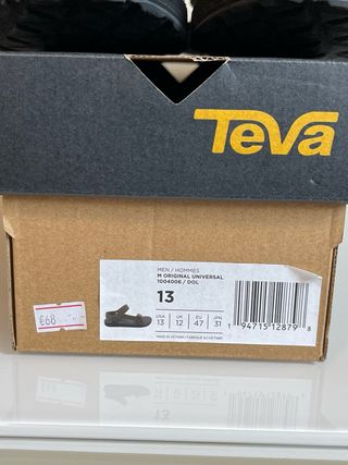 Sandali Teva Uomo Tg 47 Verde Oliva