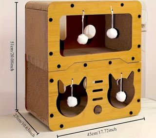 Casa rascador gatos 2 plantas