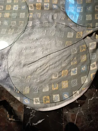 Lote de cristales de mesa redondos