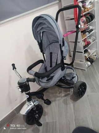 Triciclo 3 en 1: Carro de paseo y bici