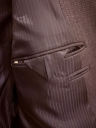 Chaqueta blazer caballero de color marrón violáceo