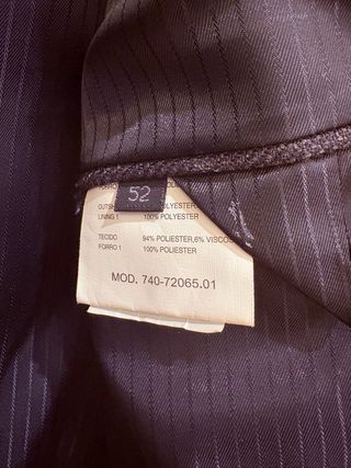 Chaqueta blazer caballero de color marrón violáceo