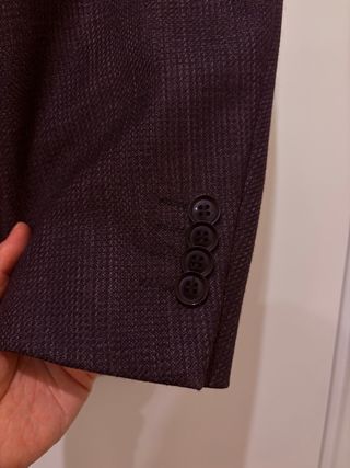 Chaqueta blazer caballero de color marrón violáceo