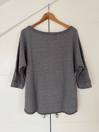 Jersey Hollister gris talla M