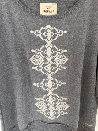 Jersey Hollister gris talla M