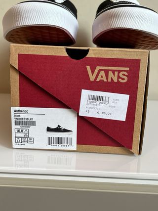 Scarpe Vans Authentic Nere Tg 43