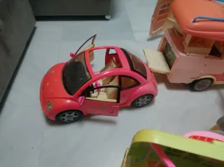 Lote Juguetes Niña: Casa, Coche, Caravana