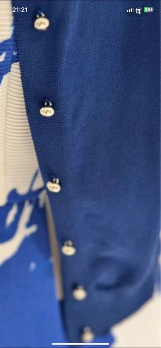 Chaqueta punto Carolina Herrera Talla M Azul