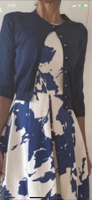 Chaqueta punto Carolina Herrera Talla M Azul