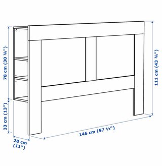 Cabezal BRIMNES IKEA Blanco