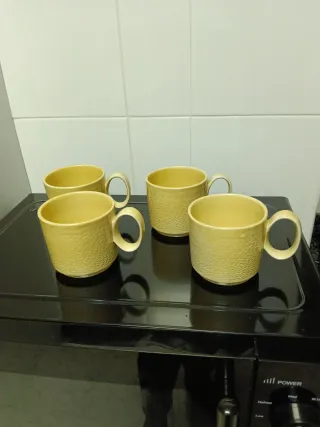 Juego 4 Pocillos Café Vintage