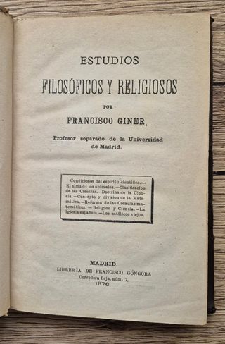 Estudios filosóficos y religiosos