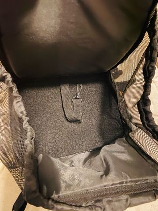 Mochila transportín negra y gris