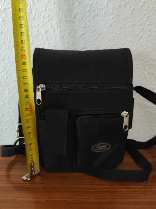 Bolso bandolera negro unisex