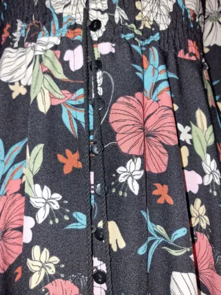 Vestido largo estampado floral