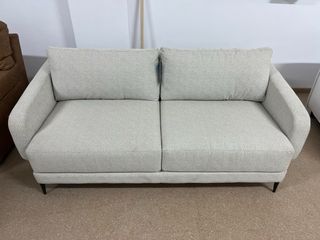 Sofá NUEVO por liquidacion de tela beige/gris