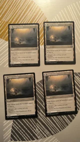 4x Carta Escudo de Sejiri // Glaciar de Sejiri MTG