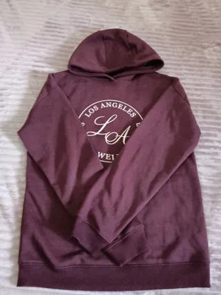 Sudadera burdeos niña