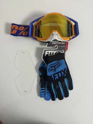 Gafas 100% y Guantes Fox Nuevos 1014