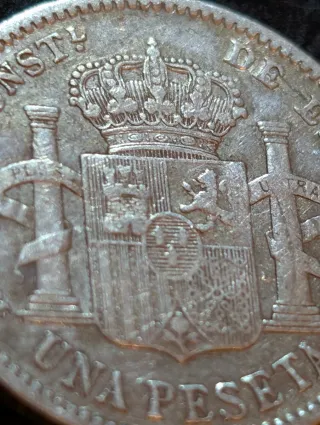 Peseta Plata Alfonso XIII 1904