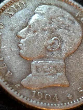 Peseta Plata Alfonso XIII 1904