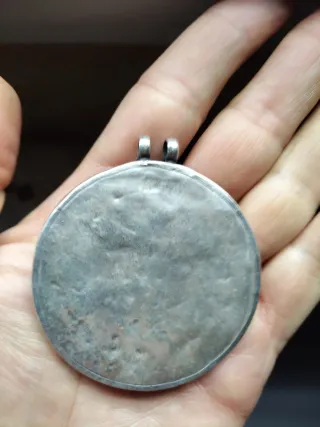 Colgante amuleto Antigüedad Deidad Shiva Plata Ley